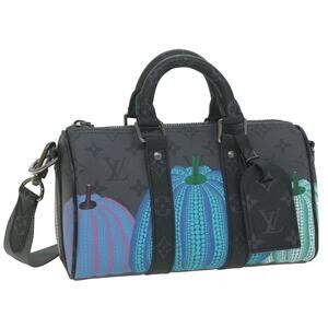 LOUIS VUITTON Monogram Yayoi Kusama Keepall Bandouliere 25 M46437